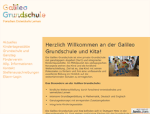 Tablet Screenshot of galileo-grundschule.de